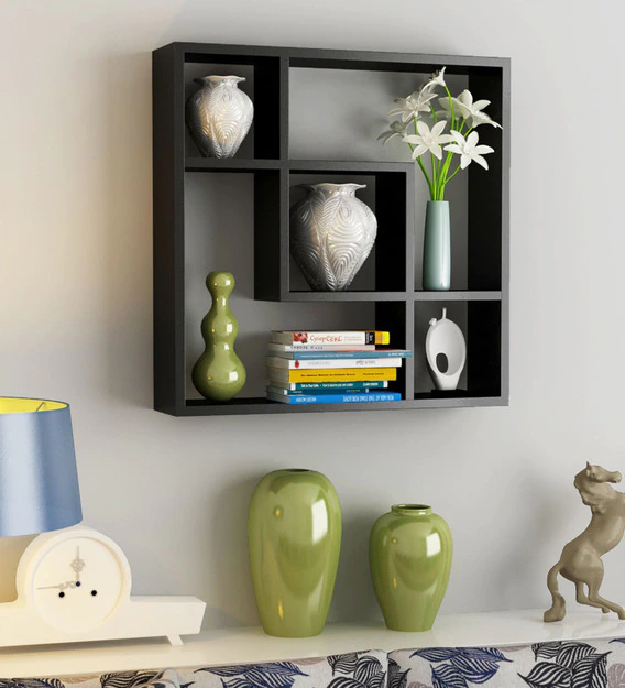wooden wall shelf