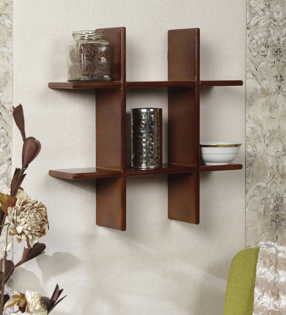 wooden wall shelf