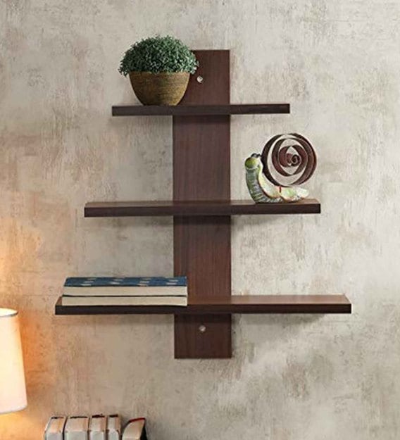 wooden wall shelf